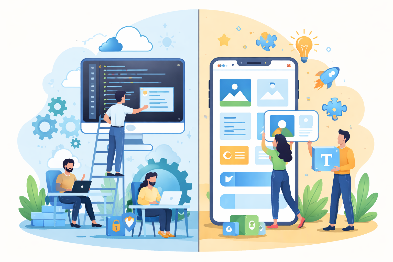 Custom app development vs no-code solutions explained. Compare cost, scalability, performance, and security to choose...